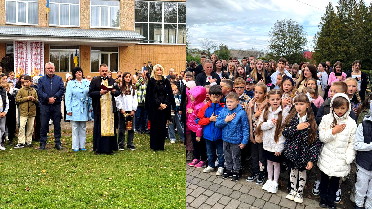 У Косові на подвір’ї навчального закладу відкрили Алею Слави полеглих захисників 4