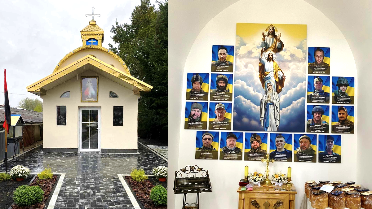 Рідні Героя Степана Гуні оновили капличку в пам'ять про полеглого сина та захисників України