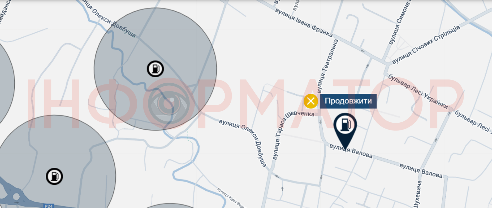 Щось не так: більше половини АЗС у Коломиї нанесені на мапу нелегальних заправок 2