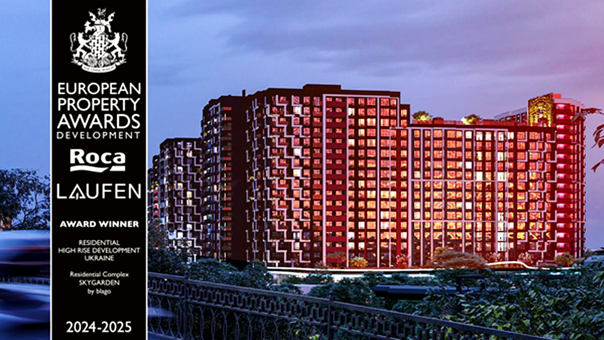 Три житлових комплекси компанії blago отримали міжнародну премію у Лондоні 3