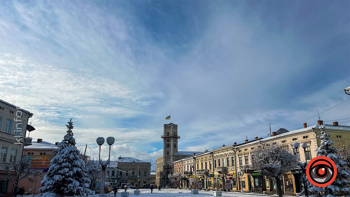 Засніжена Коломия: фоторепортаж білосніжного міста у листопаді 2024 2