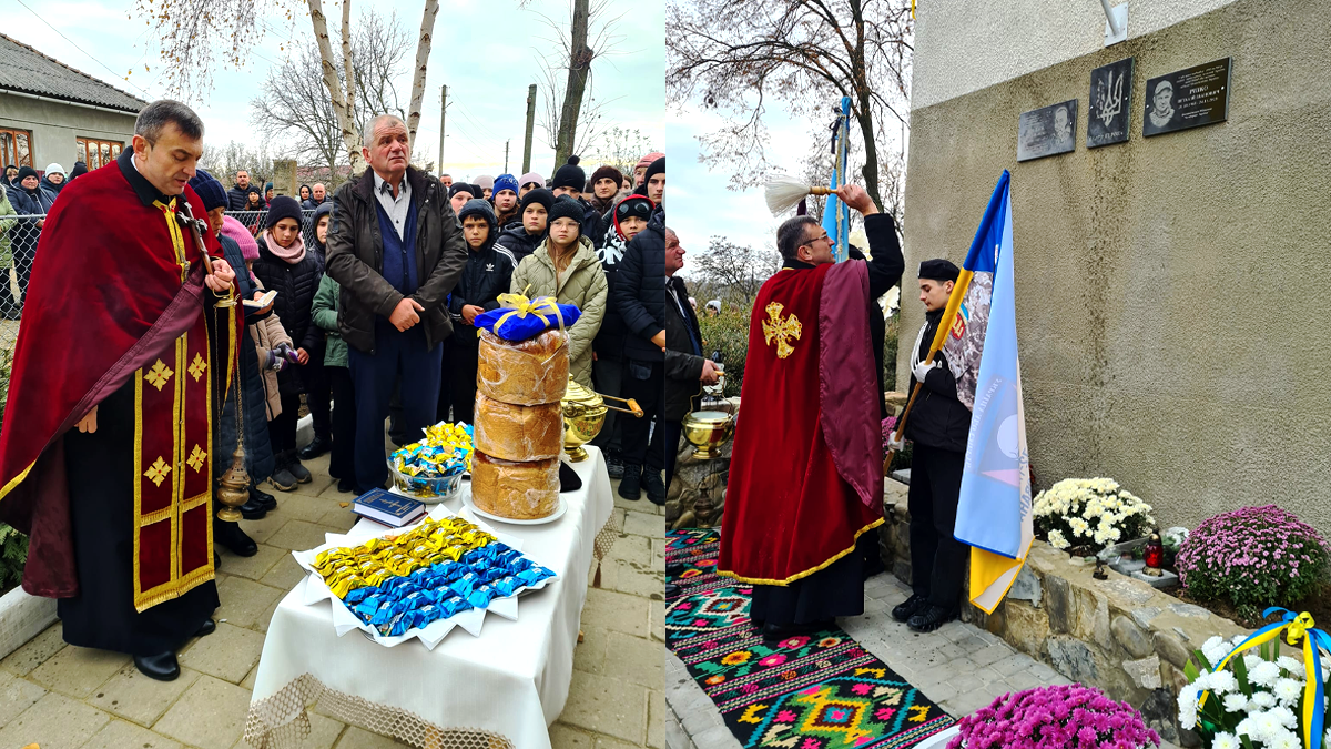 У Снятинській громаді відкрили меморіальні дошки полеглим воїнам Миколі Пронюку та Віталію Ріпку 4