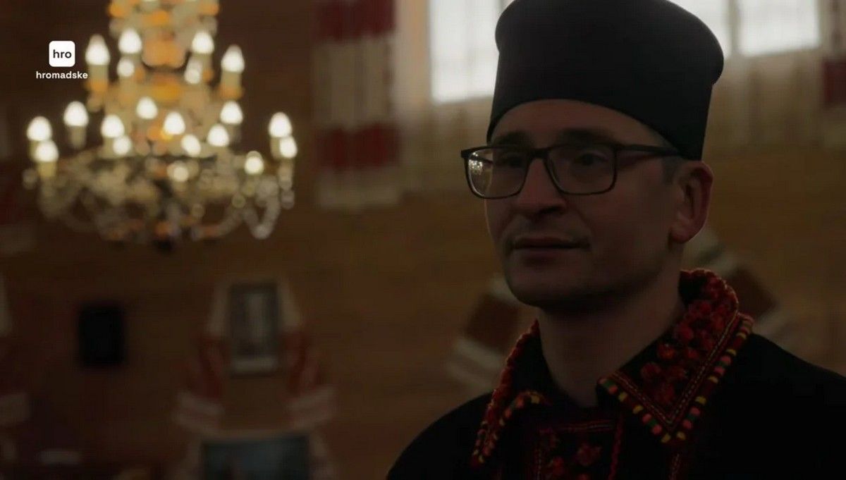 Настоятель храму Пресвятої трійці УГКЦ у Космачі отець Ігор