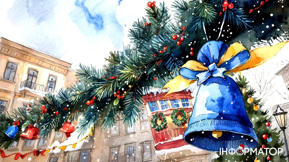 Зимові вулиці Коломиї в ілюстраціях: як ШІ бачить святкові пейзажі міста 13