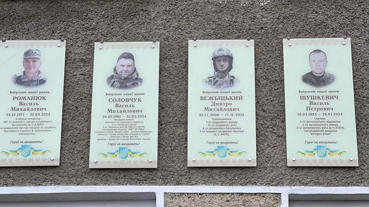 Пам'ять про чотирьох Героїв з Голоскова увічнили у меморіальних дошках 7