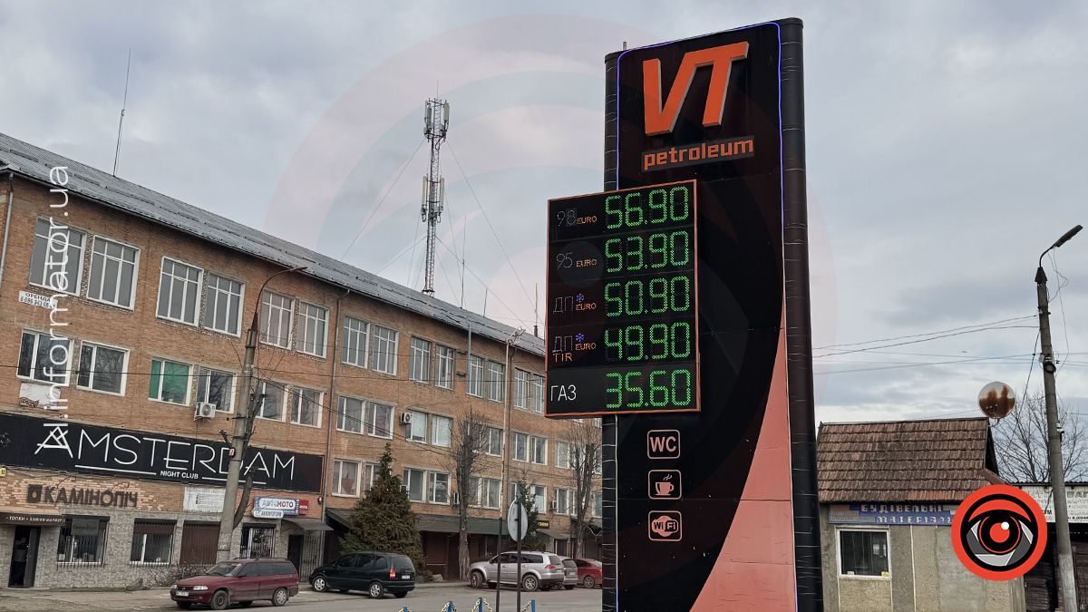 Скільки коштує пальне на АЗС у Коломиї 31 січня 3