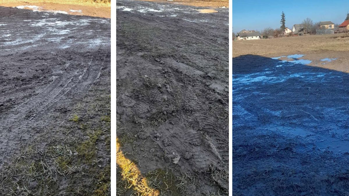 У Воскресінцях мешканці скаржаться на заболочену вулицю 1