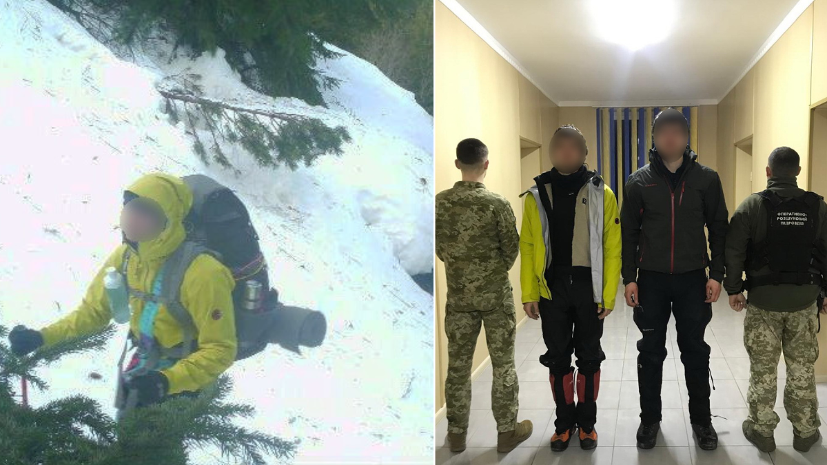 Фотопастка в засніжених горах: на Прикарпатті прикордонники затримали двох військовозобов'язаних
