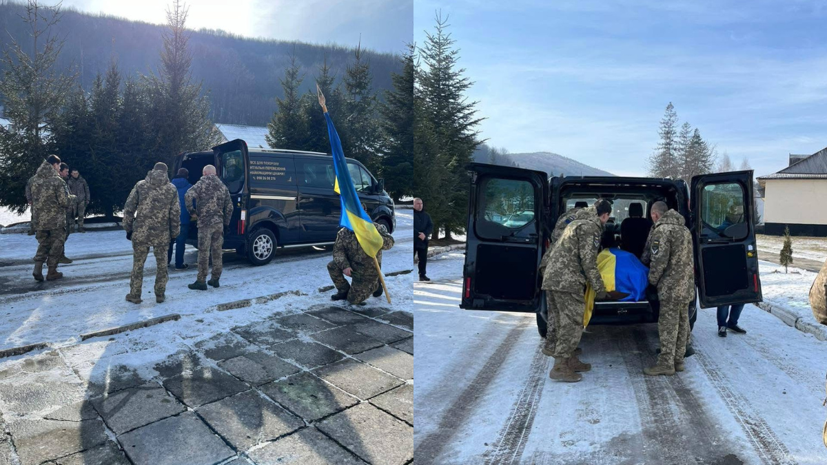 «На щиті» у Делятин повернувся воїн Леонід Козловський 1