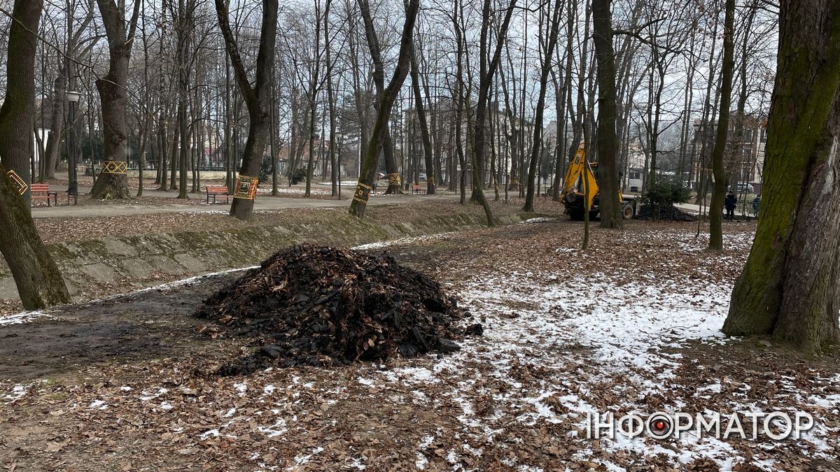 З дна ріки у міському парку Коломиї вивезли кілька причепів багна | ВІДЕО 10