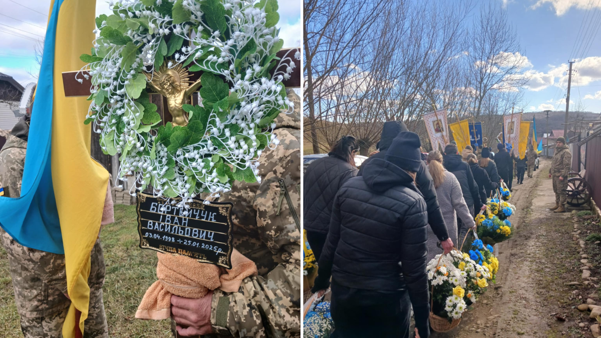 На Коломийщині в останню путь провели померлого воїна Івана Бортейчука