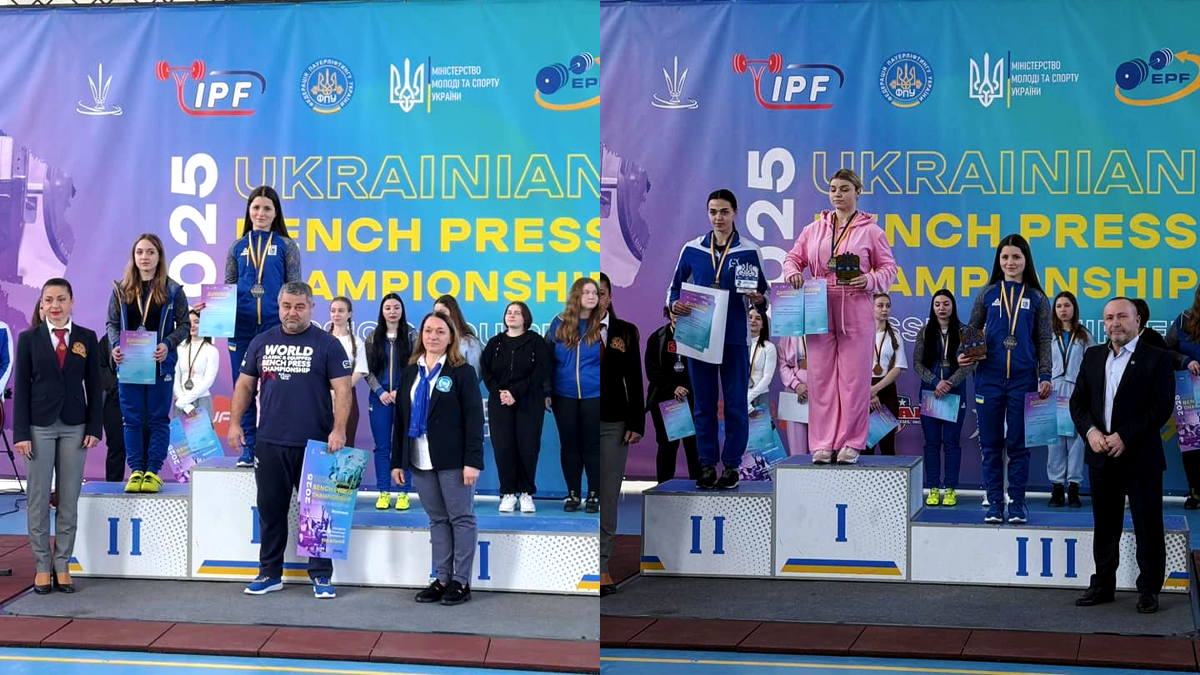 Спортсмени з Городенки здобули призові місця на Чемпіонаті України з класичного жиму лежачи 1