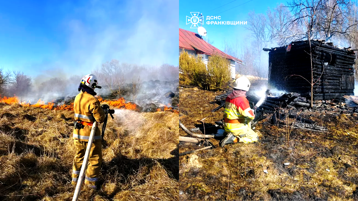 У Косові на місці пожежі сухої трави виявили тіло чоловіка