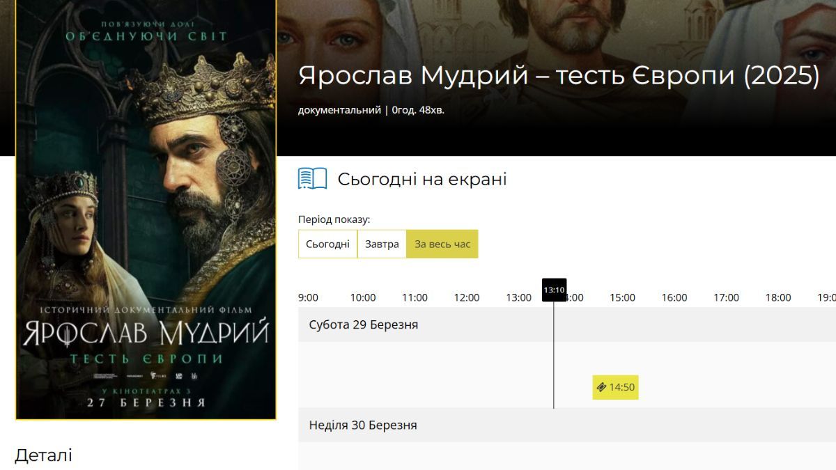 Чим цікавий фільм "Ярослав Мудрий - тесть Європи": рецензія 3