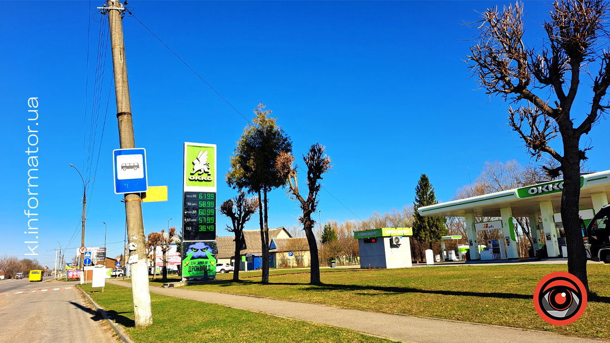 Актуальні ціни на автозаправках Коломиї 21 березня 2