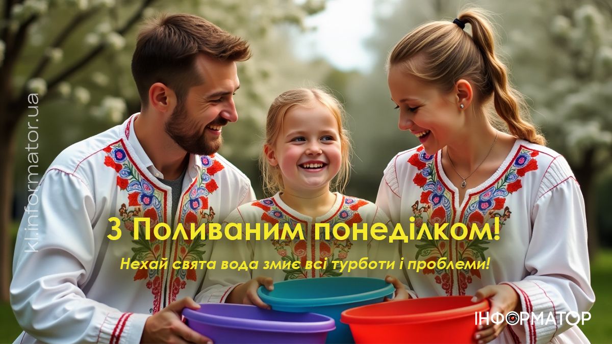 Привітальні картинки до Поливаного понеділка від Інформатора 9