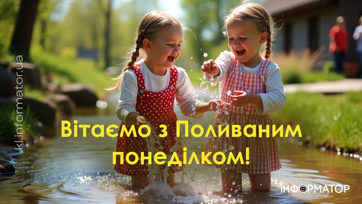 Привітальні картинки до Поливаного понеділка від Інформатора 5