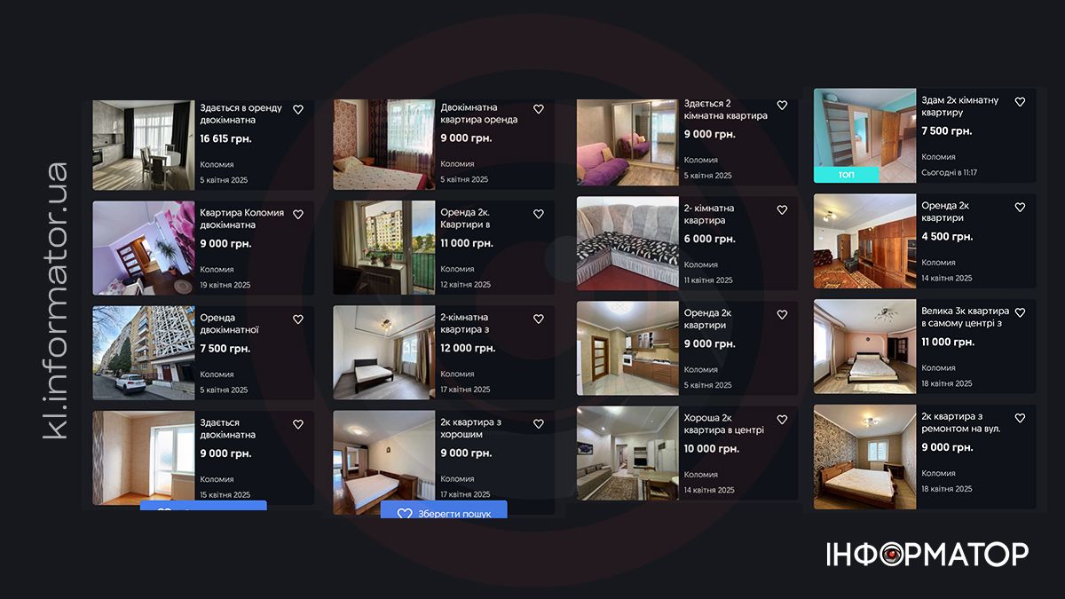 Які ціни на оренду квартир у Коломиї в квітні 2025 року 4