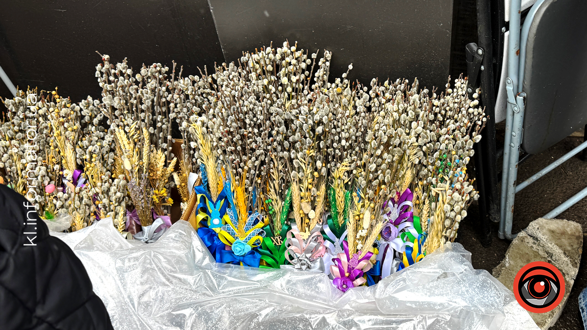 Скільки коштують вербові гілочки на ринку в Коломиї 1