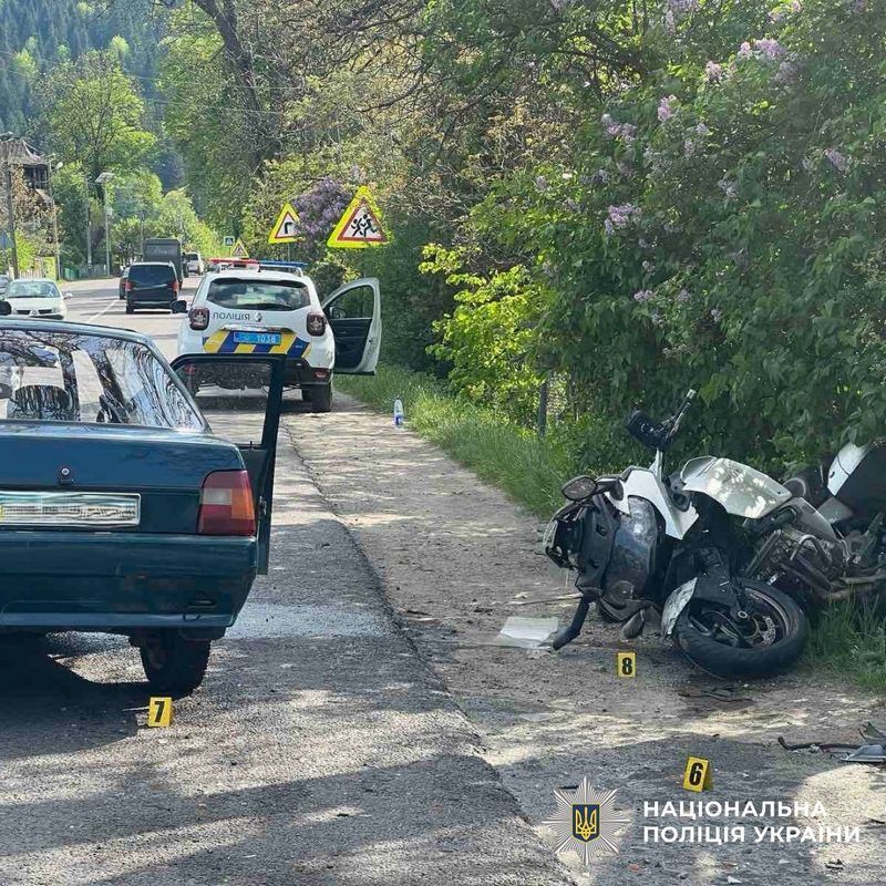 У Делятині трапилась ДТП,  мотоцикліст ушпиталений. Оновлено 2