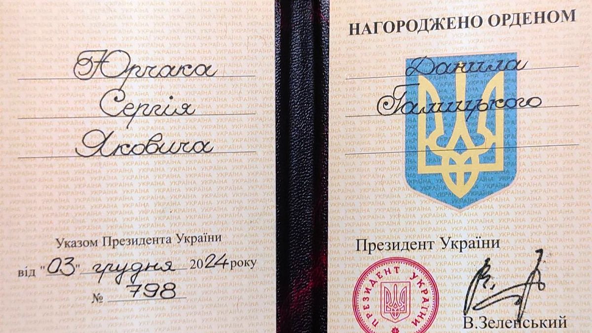 Військовослужбовець з Делятинської громади Юрчак Сергій отримав державну нагороду 1