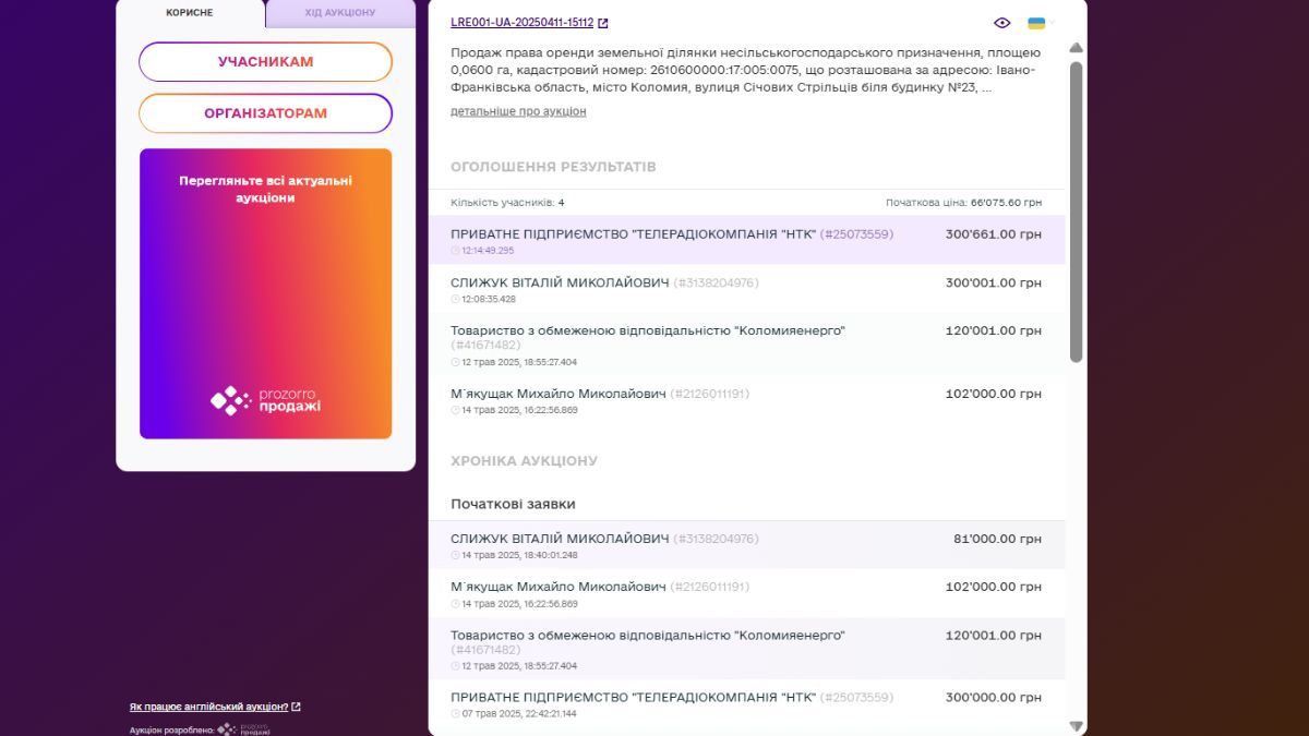 Землю перед редакцією Інформатора влада Коломиї здала телерадіокомпанії НТК 2