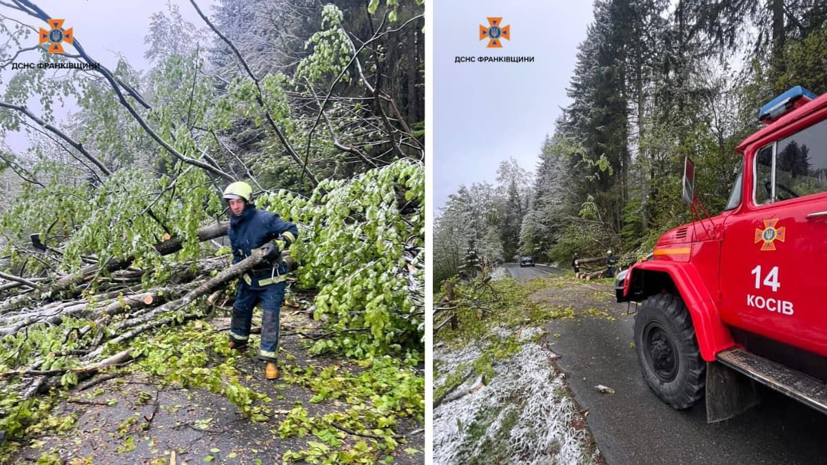 На Косівщині ліквідовували наслідки негоди