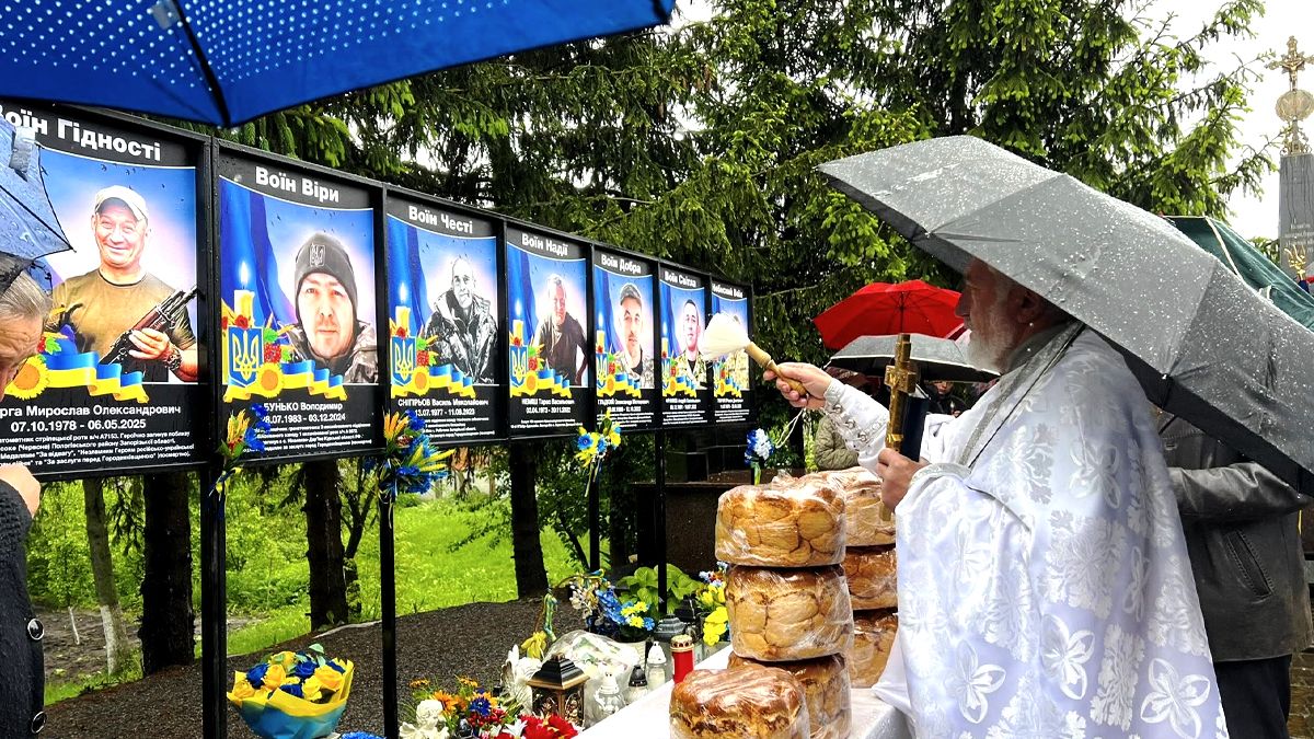На Алеї Слави у Чернятині відкрили та освятили банери ще двом полеглим захисникам 4
