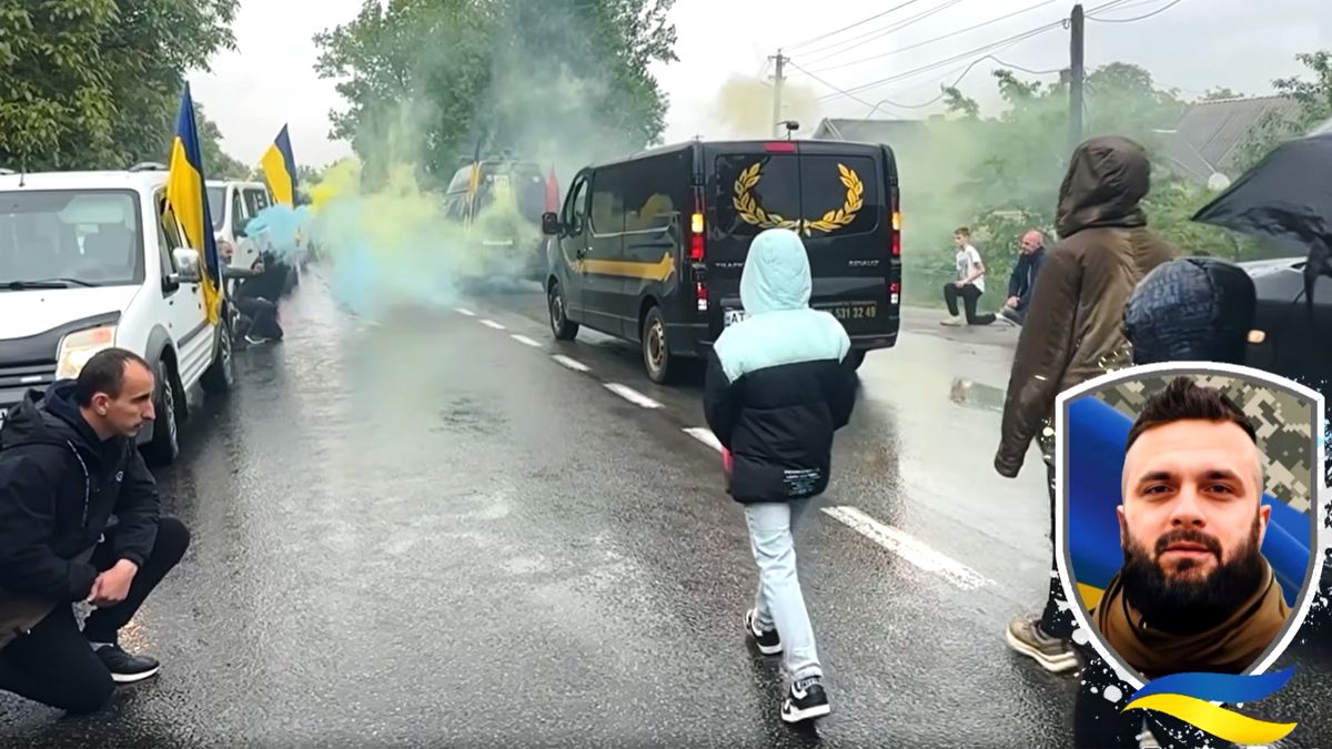 Надвірнянщина зустріла скорботний кортеж з тілом захисника Віктора Клим'юка