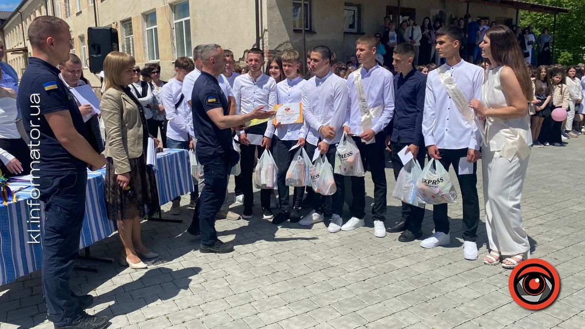 Коломийські ліцеїсти перемогли у пожежно-рятувальні змагання й отримали подарунки