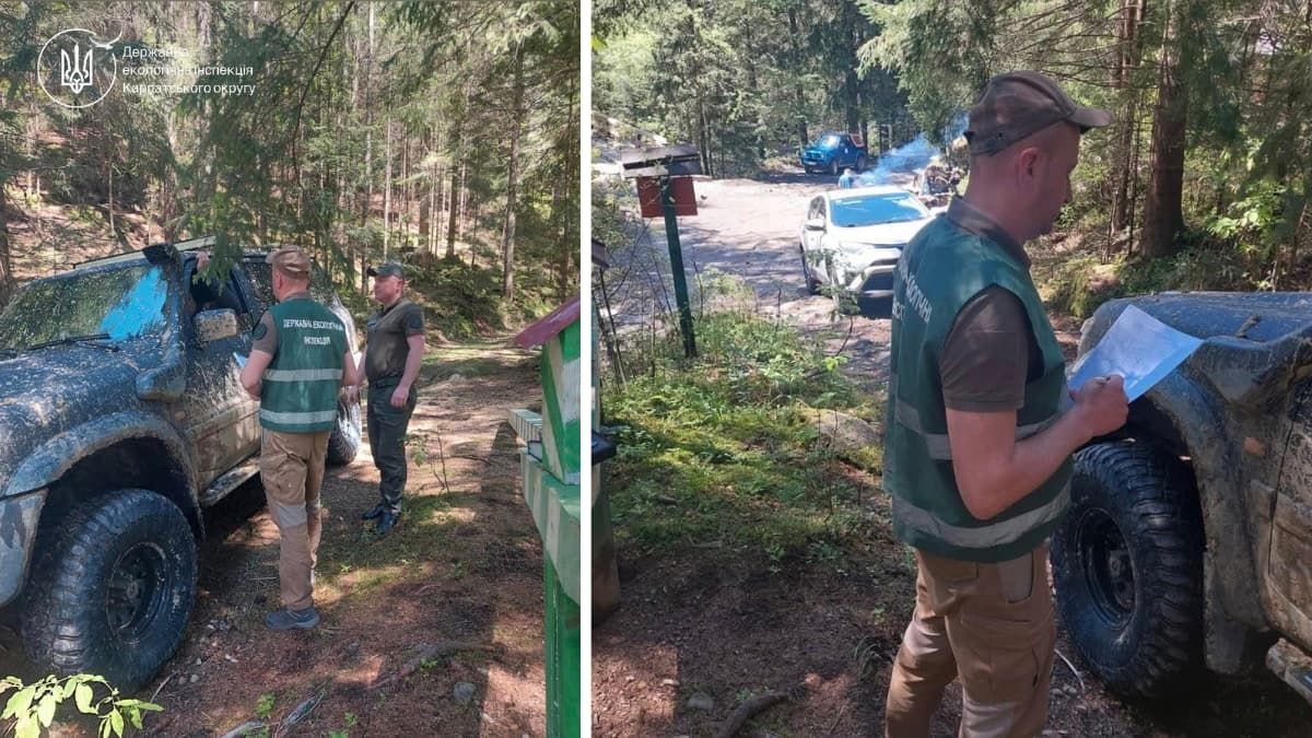 П’ять протоколів за проїзд у заповідній зоні Карпат: справи скеровано до суду