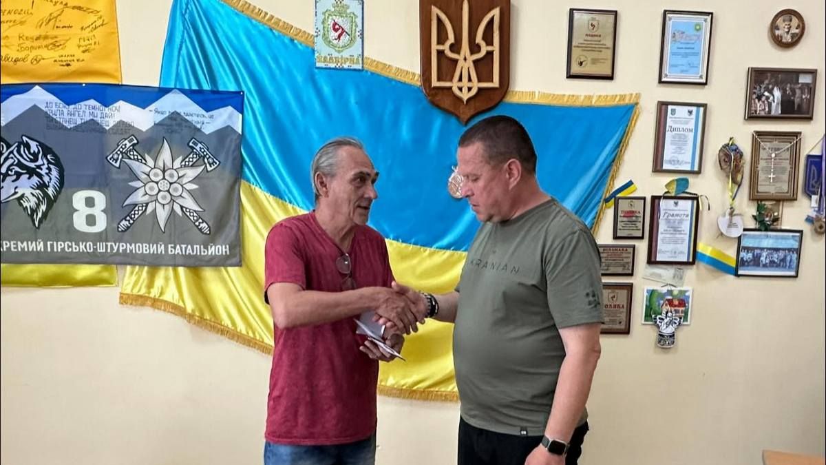 Захисник з Надвірної Микола Пошивайло отримав відзнаку "За мужність та доблесть"