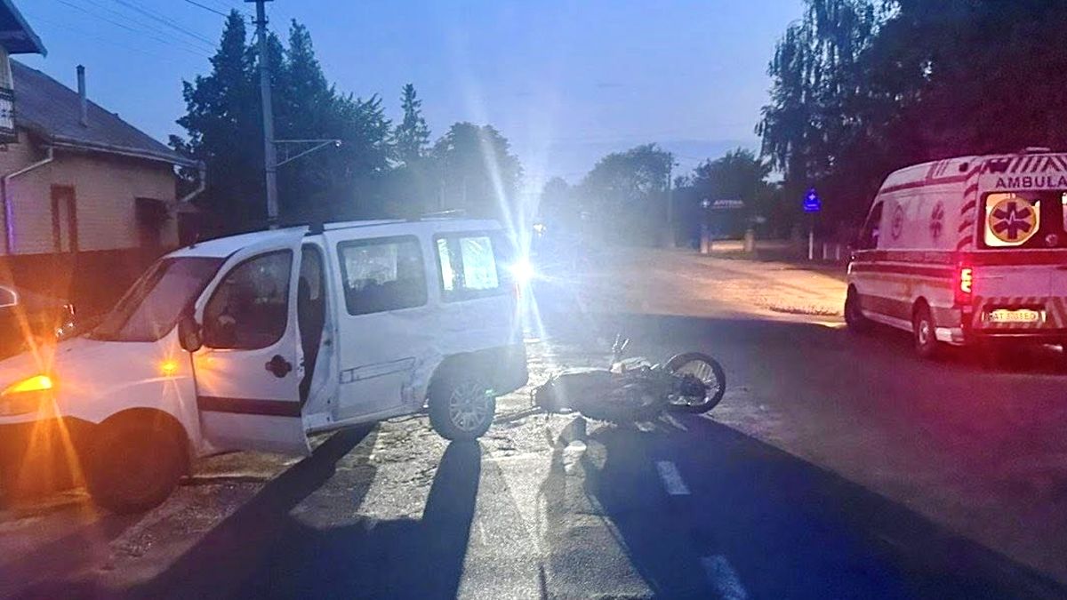 У аварії на Коломийщині травмувався 17-річний мотоцикліст