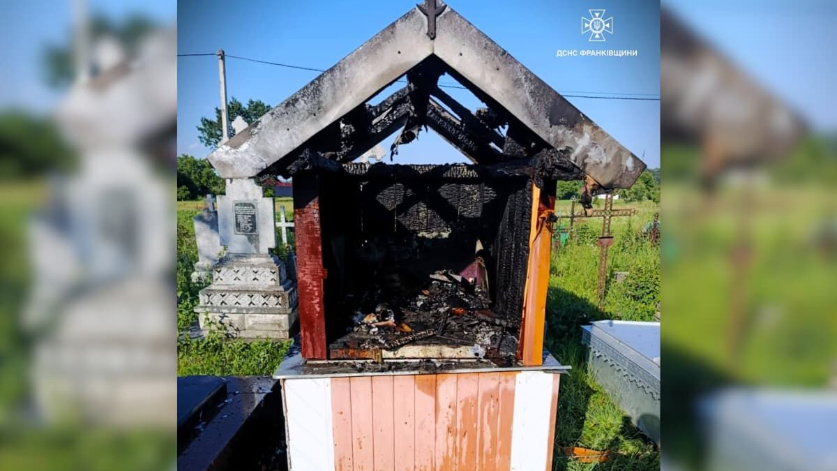 На Косівщині палала церковна каплиця