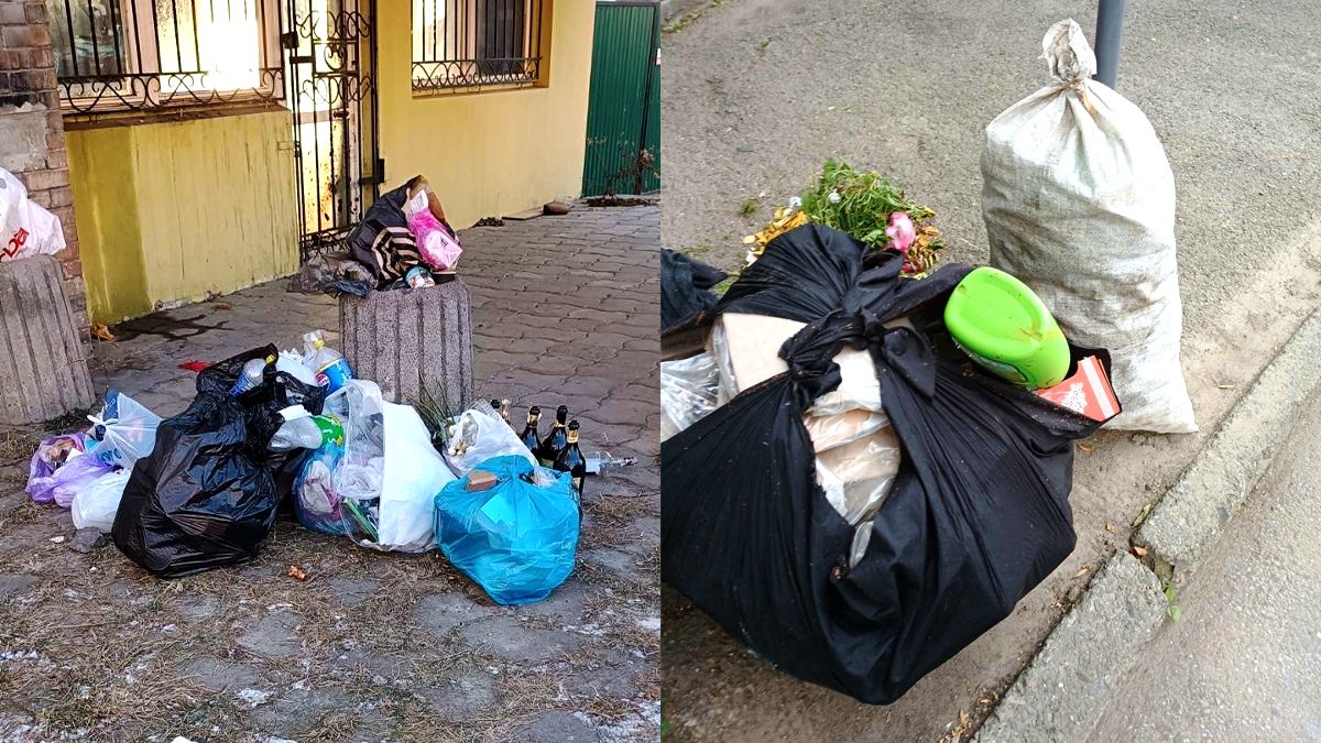 Стихійні звалища у Коломиї: мешканців міста просять не викидати побутове сміття у вуличні урни