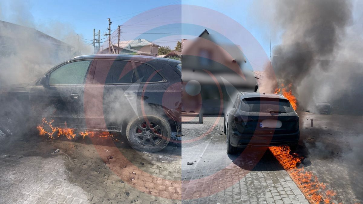 На Коломийщині загорівся позашляховик