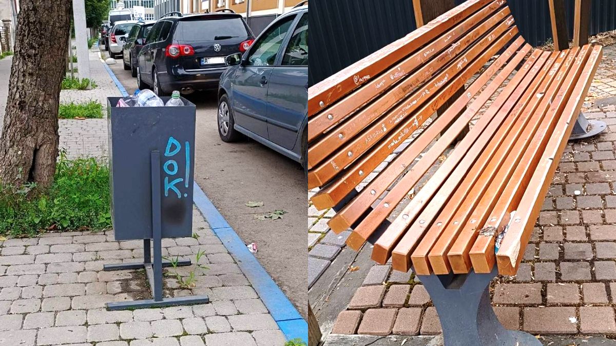 Зламані дерева, пошкоджені лавки та сміттєві урни: у Коломиї побільшало випадків вандалізму 1