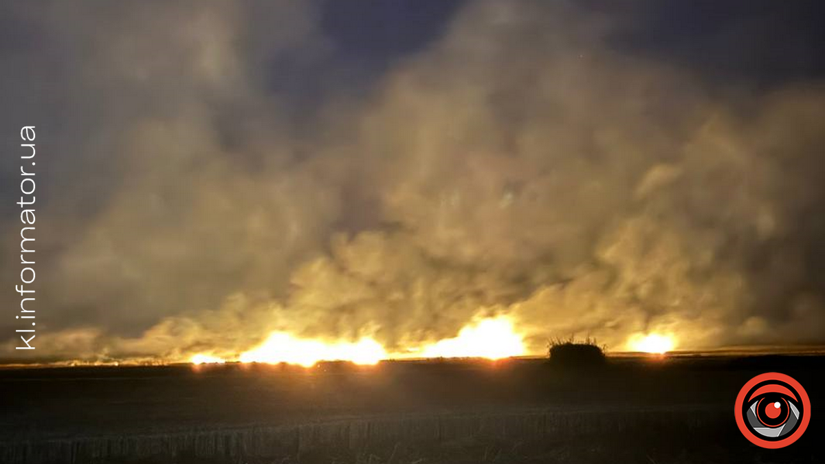 Масштабна пожежа спалахнула на полі в Заболотівській громаді