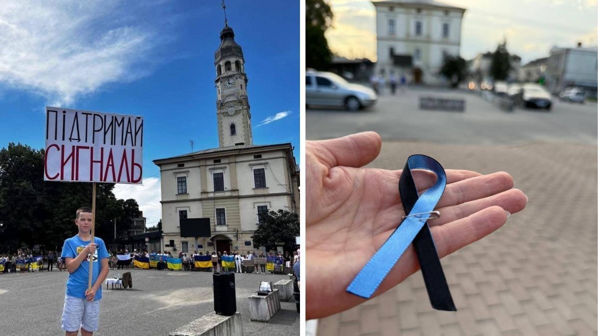 Акція на підтримку безвісти зниклих та полонених захисників вкотре відбулася у Снятині