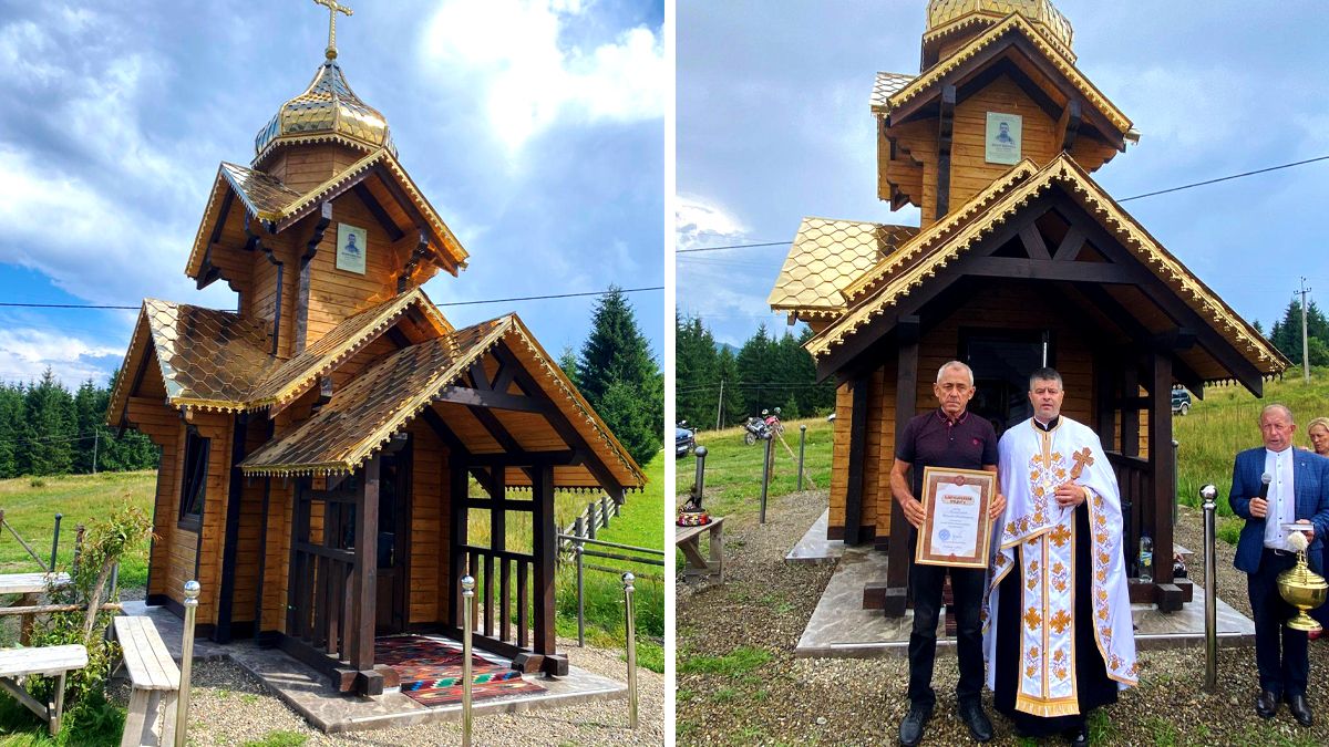 На Верховинщини освятили каплицю, яку збудували в пам'ять про Героя Василя Кімейчука 2