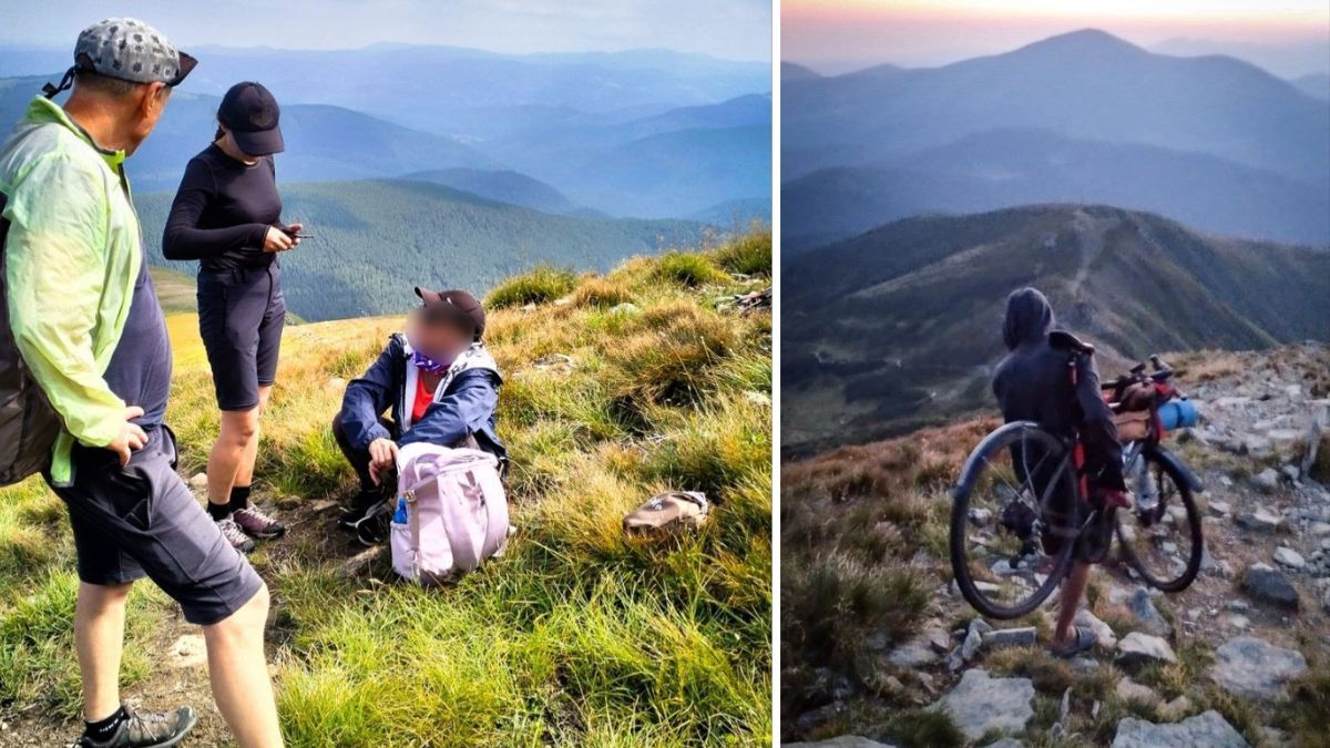 Велосипедом - на Говерлу: виснаженому мандрівнику допомагали рятувальники