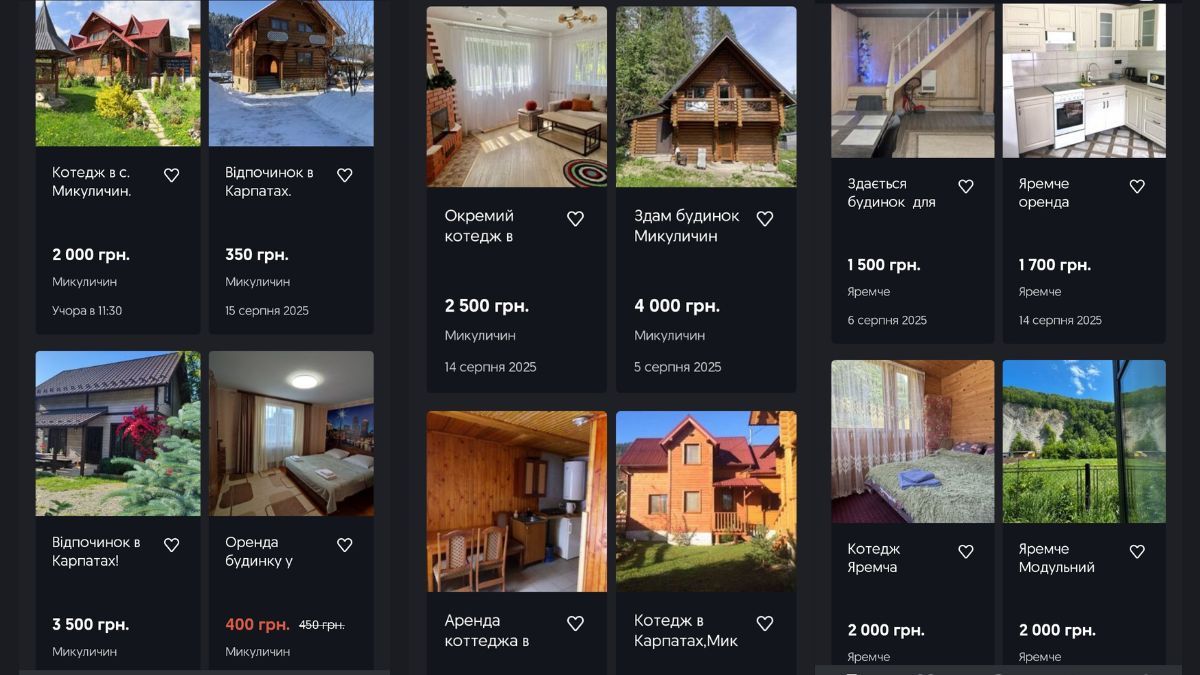 Скільки коштує винайняти житло у Яремче та Микуличині 3
