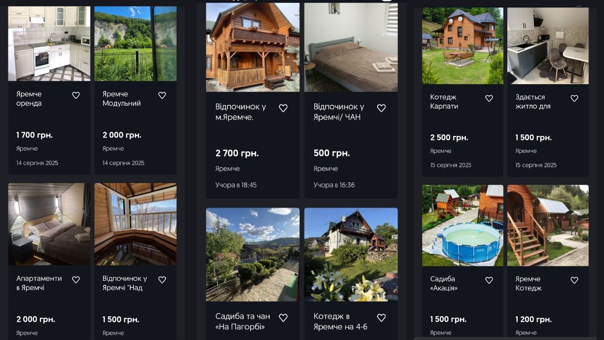 Скільки коштує винайняти житло у Яремче та Микуличині 1