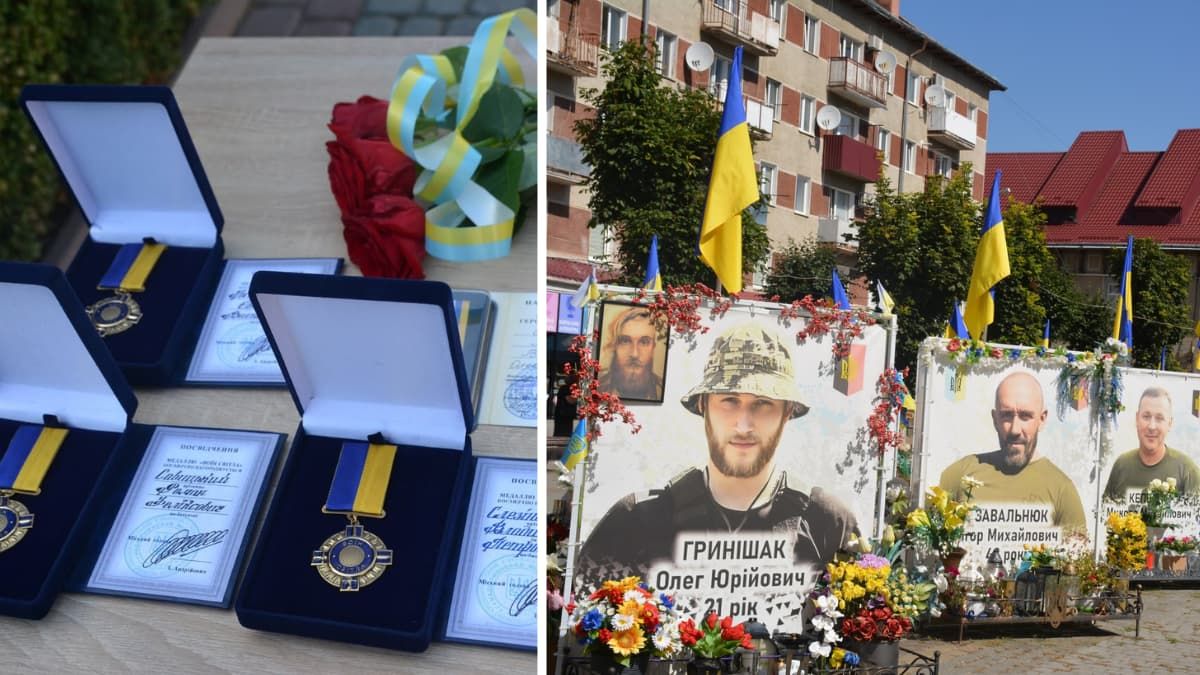 У Надвірній нагородами відзначили полеглих воїнів