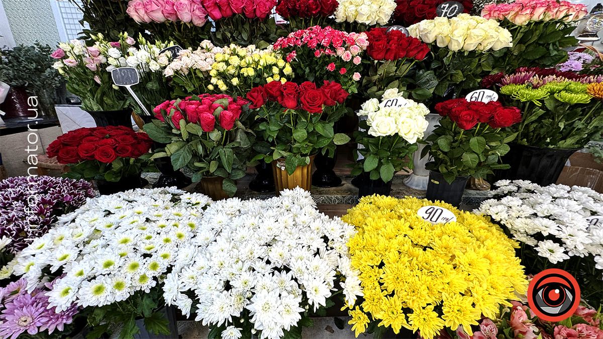 Скільки коштують квіти та готові композиції на квітковому ринку в Коломиї напередодні Дня знань 3