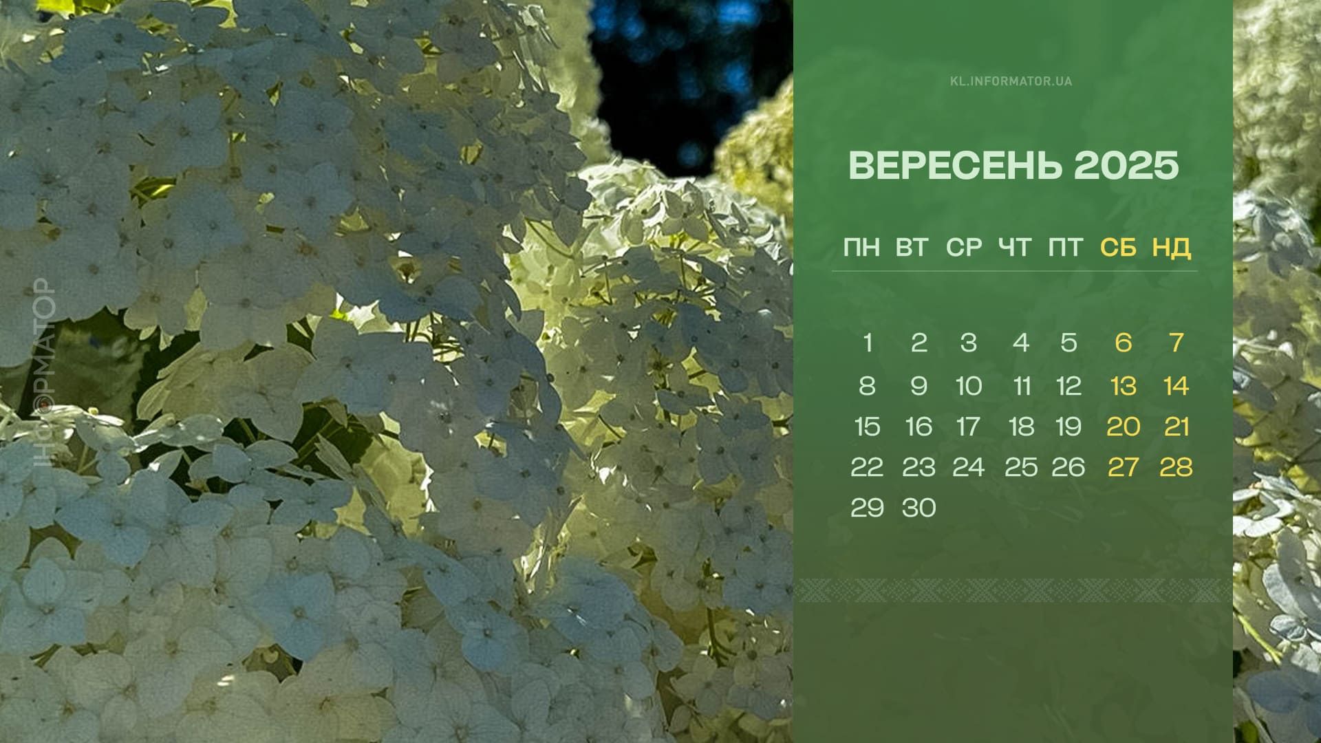 Краса Коломиї у календарях: нова добірка для вашого робочого столу. Вересень 2025 2