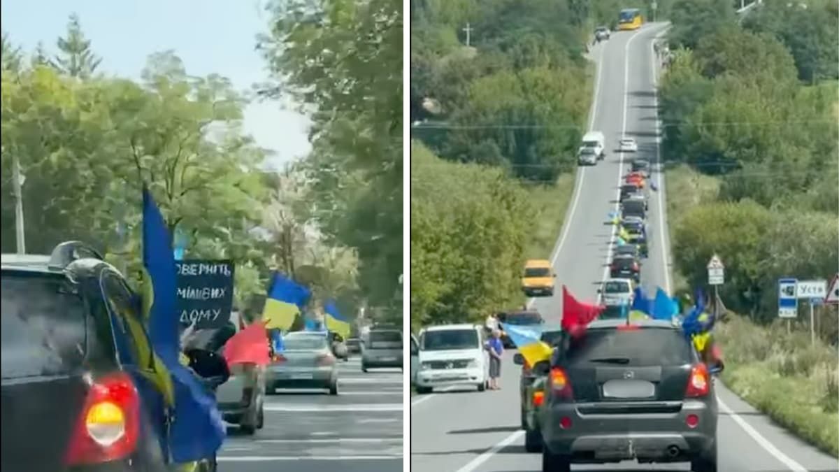 На Коломийщині відбувся автопробіг на підтримку військовополонених та безвісти зниклих 3