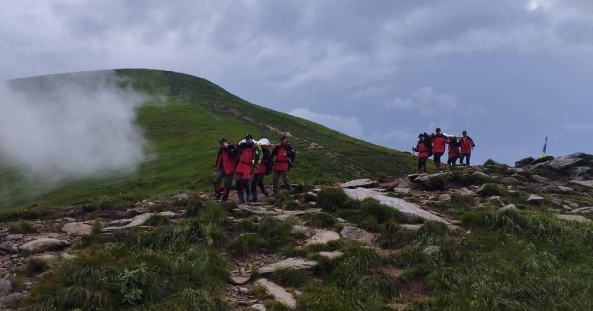 На Говерлі загинули туристи від влучання блискавки. Липень 2023 року. Фото: ГУ ДСНС України в Івано-Франківській області