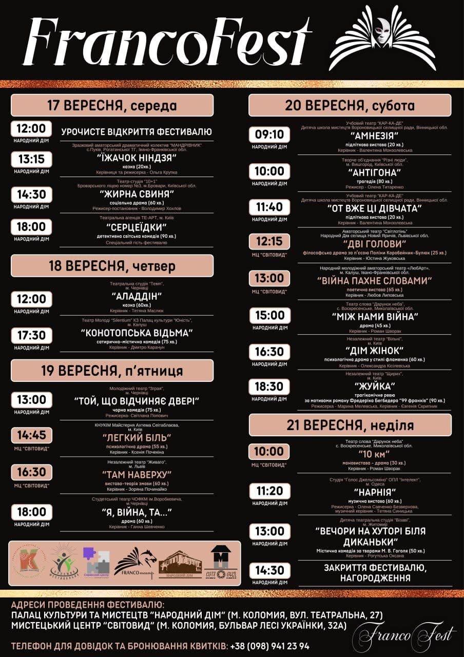 Вистави на будь-який смак: програма FrancoFest – 2025 1