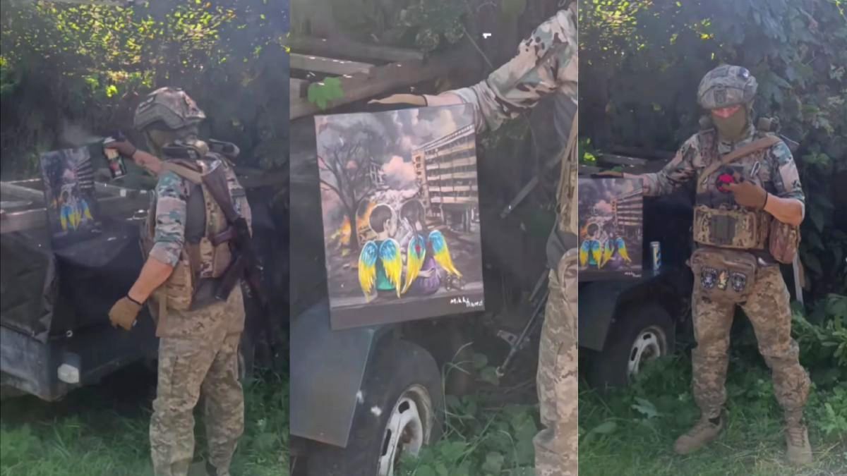 Малює та б'є тату побратимам прямо в бліндажі: історія воїна-художника з Делятина 1